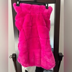 XL Pink Dog Vest/Coat with Fleece Lining